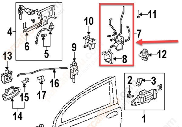 Ön Sağ Kapı Kilidi