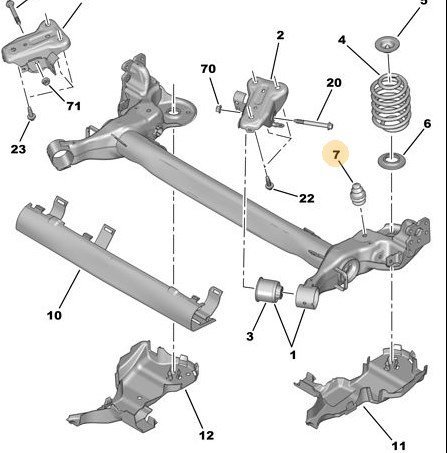 Arka Amortisör Takozu