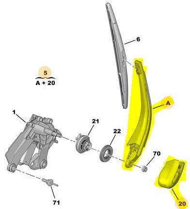 Arka Cam Silecek Kolu