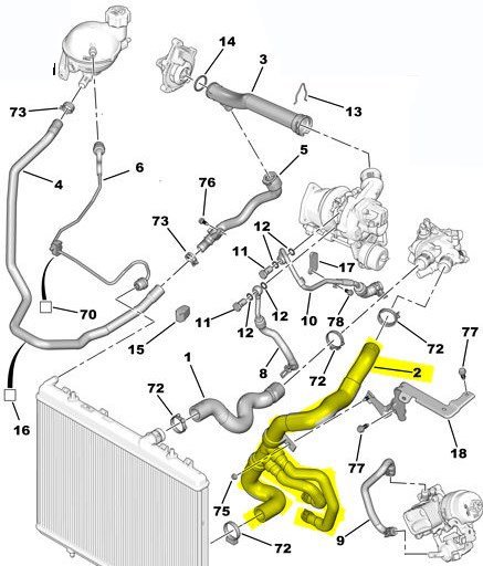 Motor Radyatörü Alt Su Hortumu