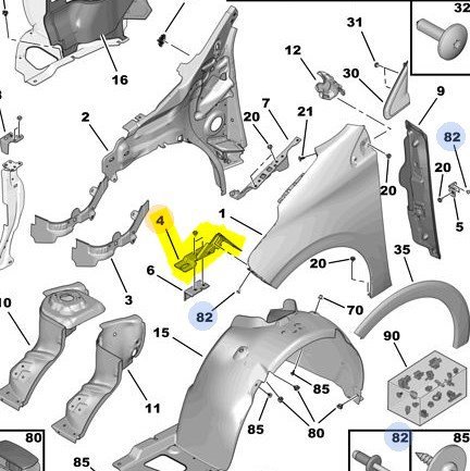 Ön Çamurluk Bağlantı Ayağı