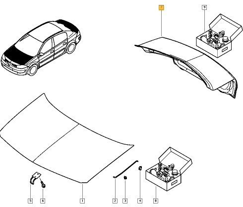 Bagaj Kapağı / Kaput