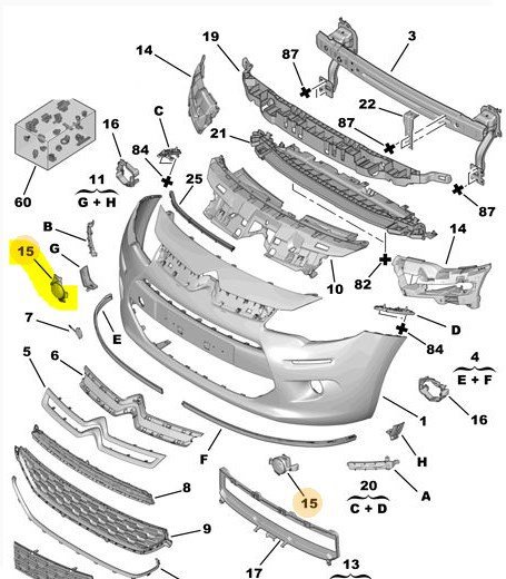Ön Sol Tampon Sis Kapağı / Bakaliti