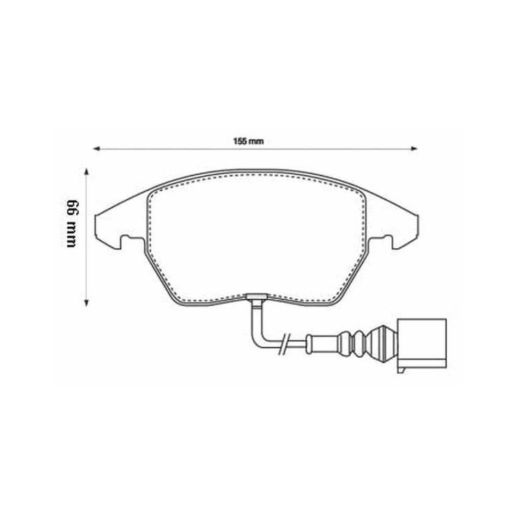 Volkswagen Jetta 2015-2019  Ayd Ön Fren Balatası AYD60129A