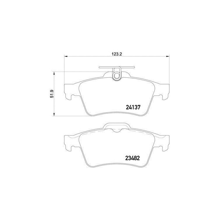 Ford Focus 2008-2011  Valeo Arka Fren Balatası 9005001