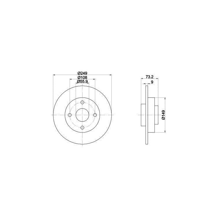 Peugeot 308 2007-2013  Magneti Marelli Arka Fren Diski 424966