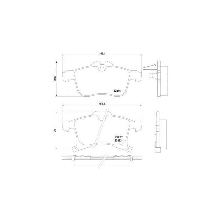 Opel Zafira 2008-2011  Ayd Ön Fren Balatası AYD60045