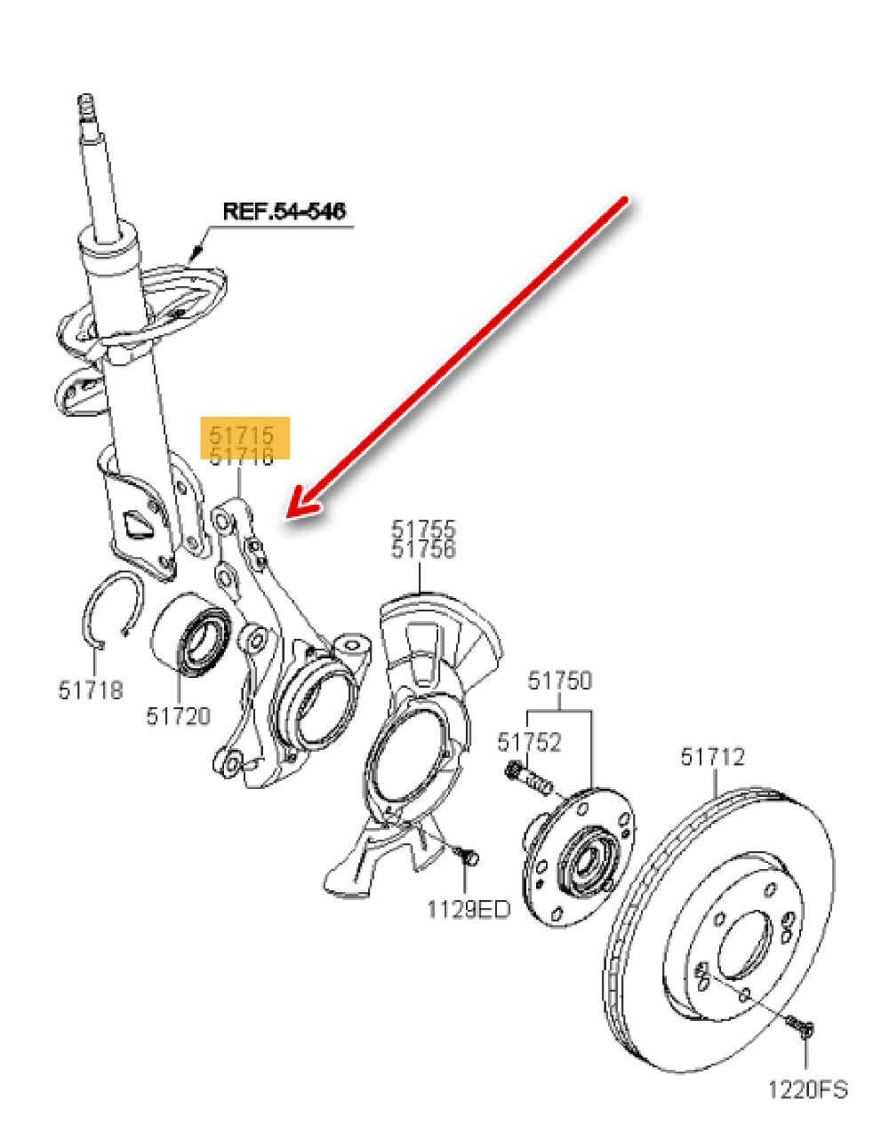 Ön Sol Aks Taşıyıcı