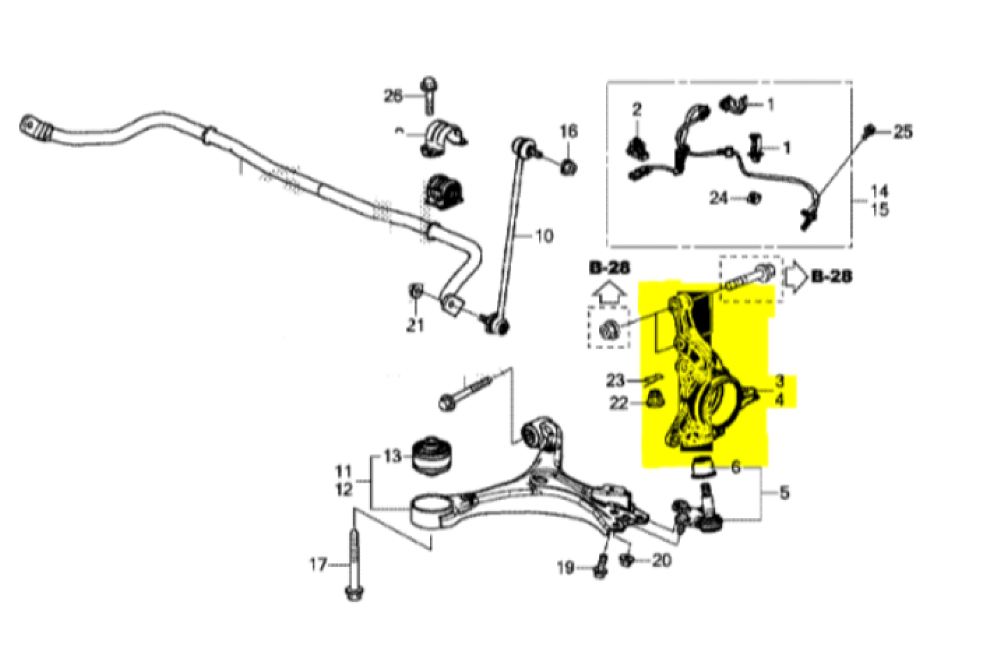 Ön Sağ Aks Taşıyıcı