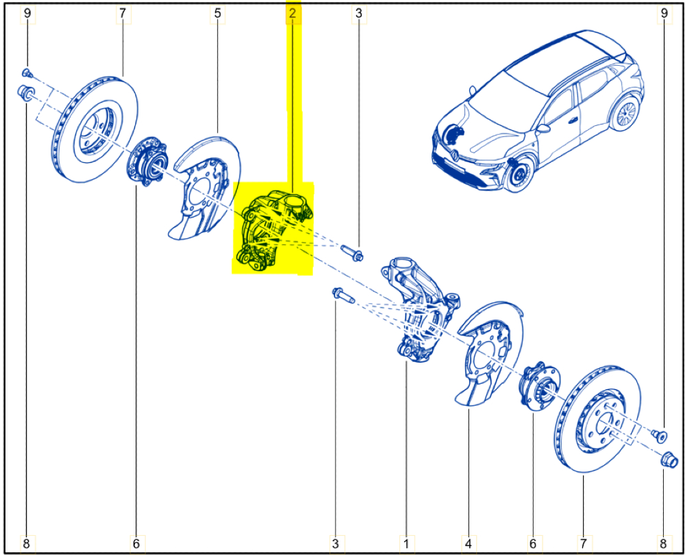 Sağ Ön Aks Taşıyıcı