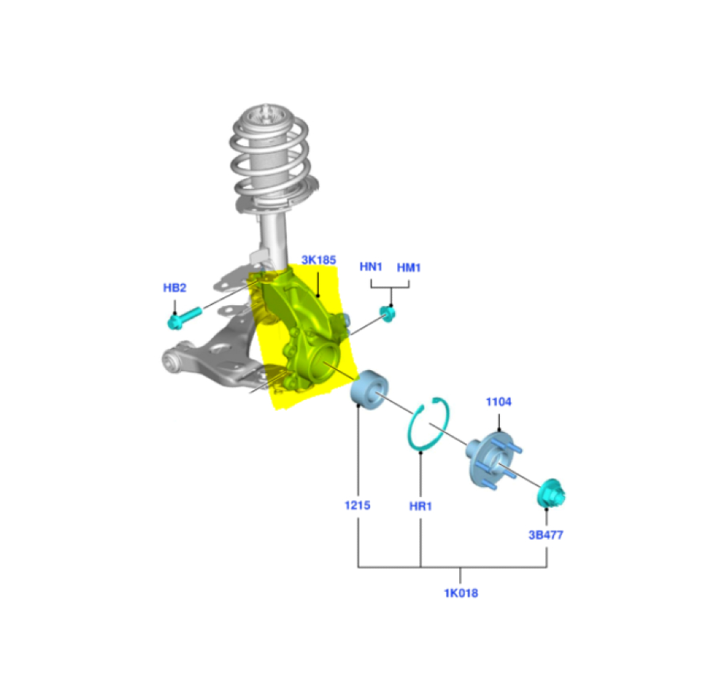 Sol Ön Aks Taşıyıcı