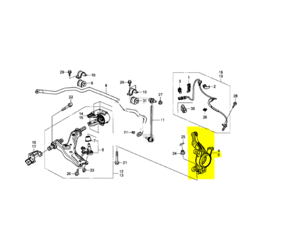 Sağ Ön Aks Taşıyıcı