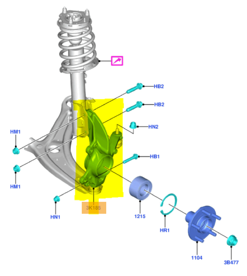 Sol Ön Aks Taşıyıcı