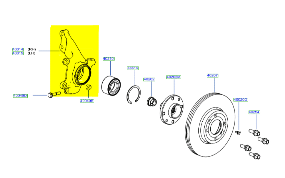 Sol Ön Aks Taşıyıcı
