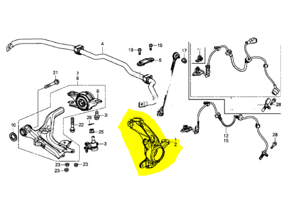 Sağ Ön Aks Taşıyıcı