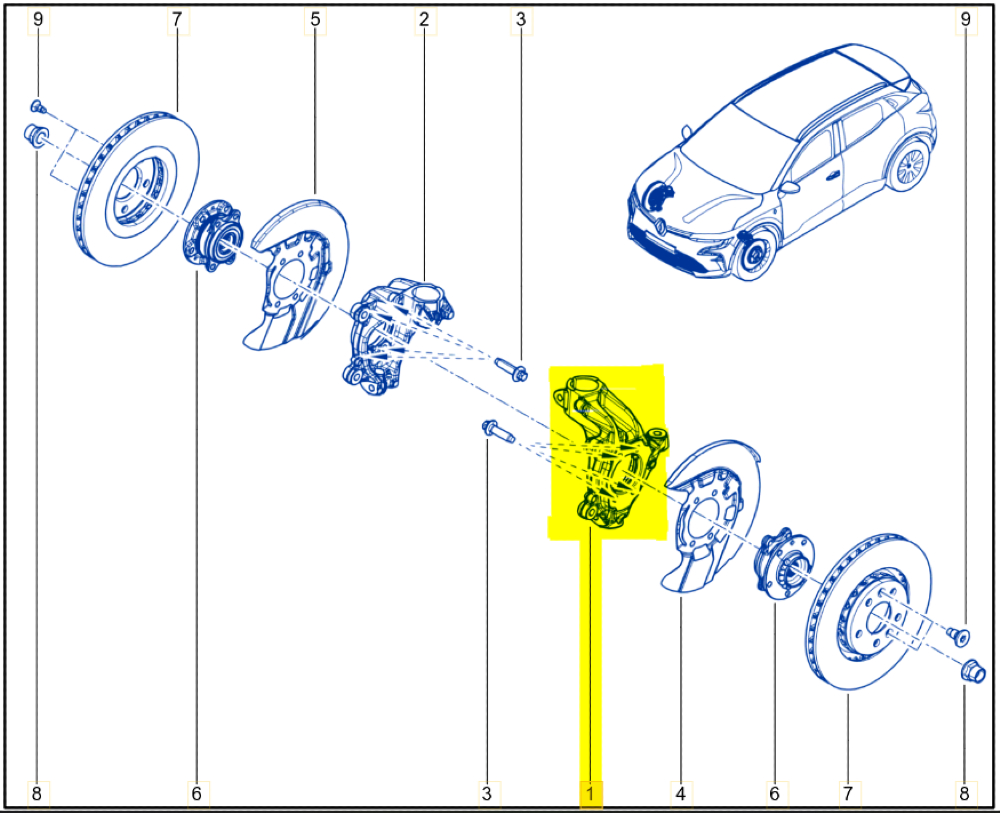 Sol Ön Aks Taşıyıcı