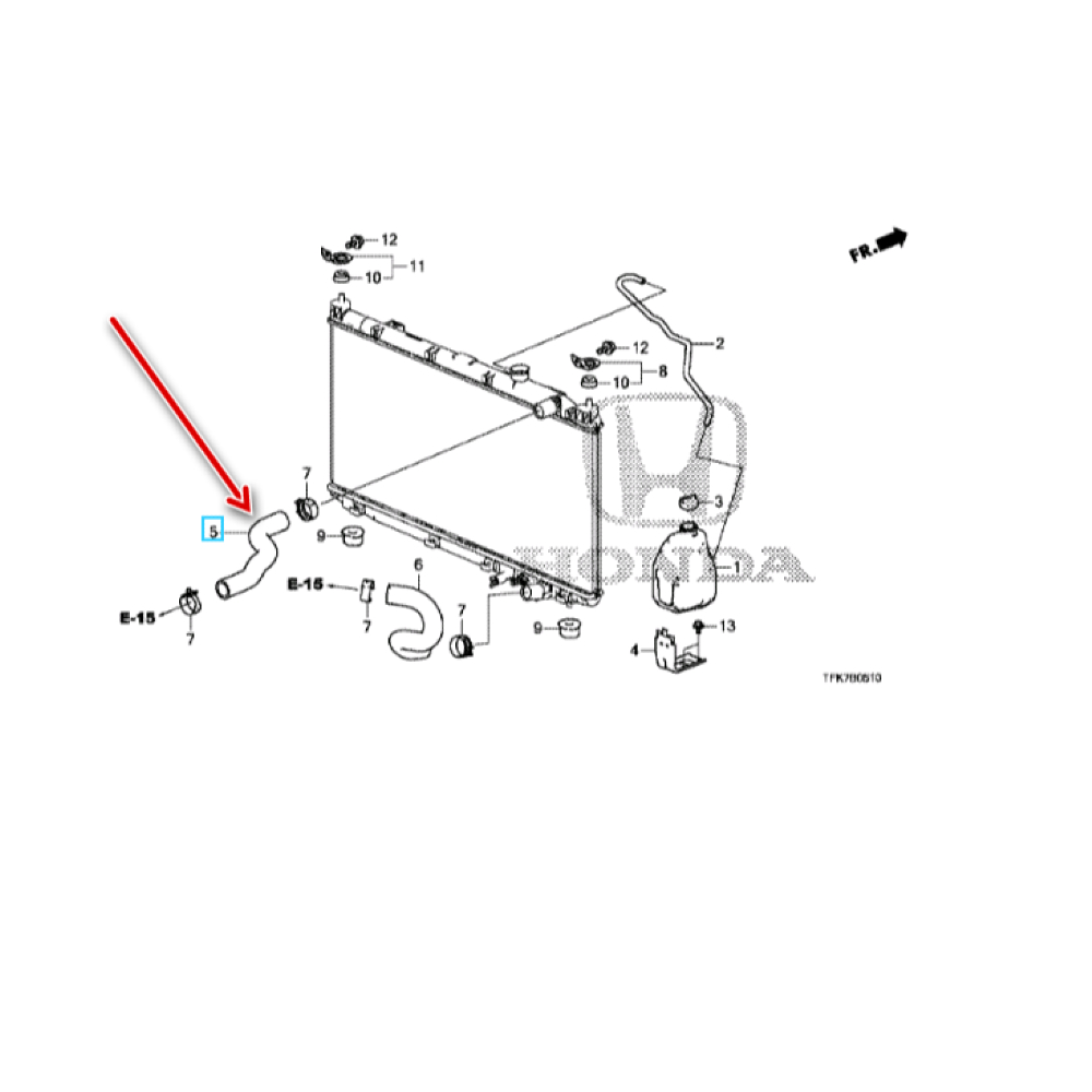 Motor Radyatörü Üst Su Hortumu