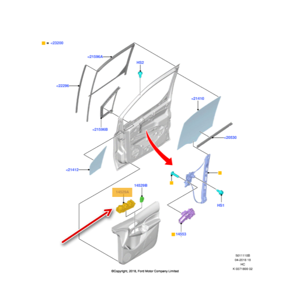 Ön Kapı Cam Düğmesi