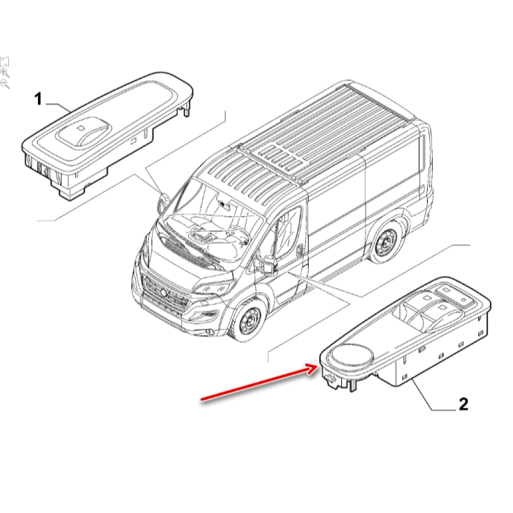 Ön Kapı Cam Düğmesi