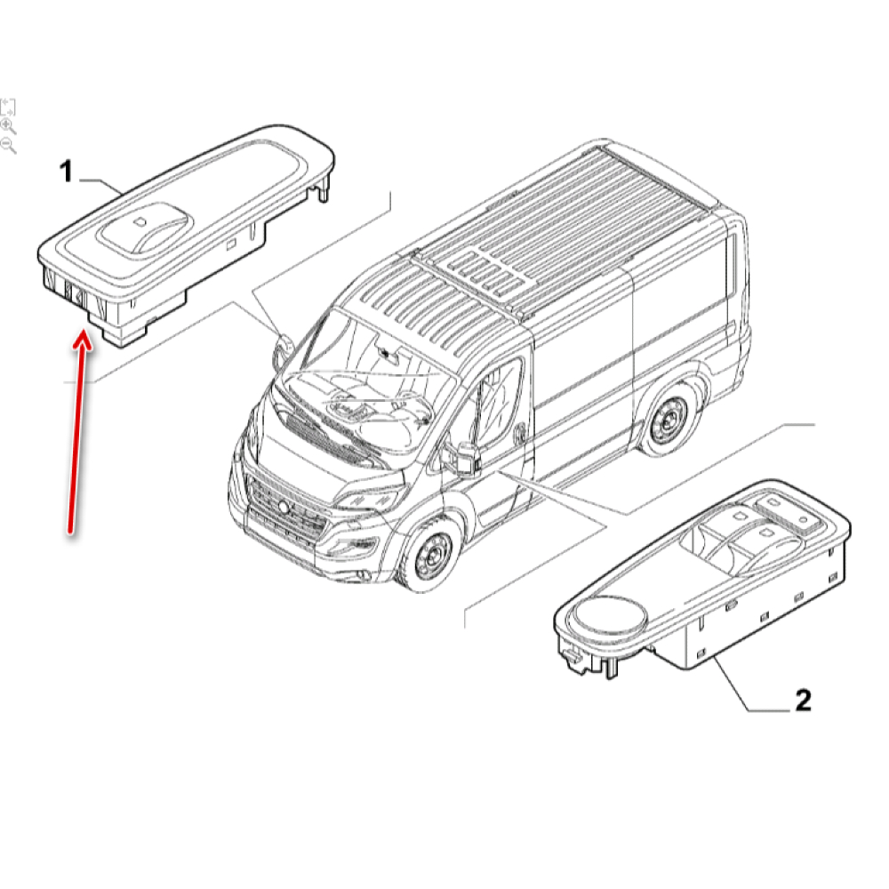 Ön Kapı Cam Düğmesi