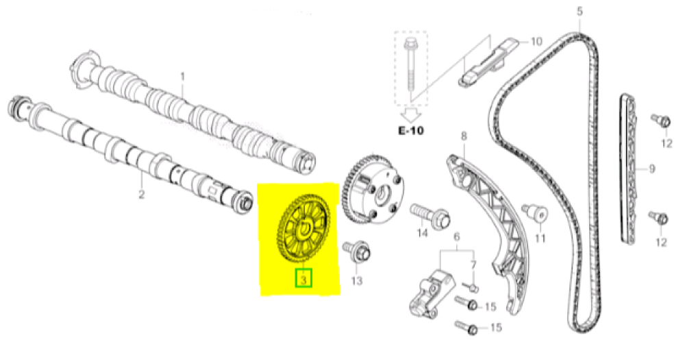 Eksantrik Dişlisi Egzoz