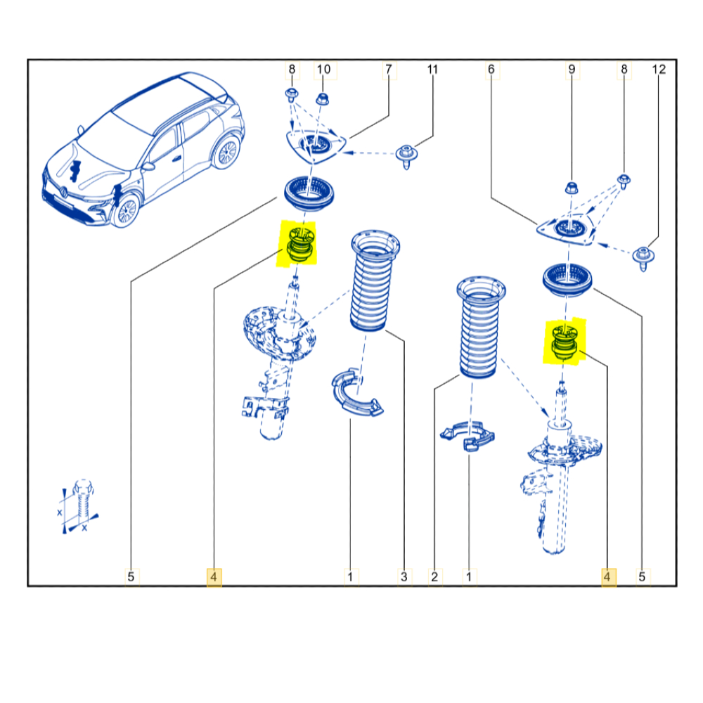 Ön Amortisör  Stoplama