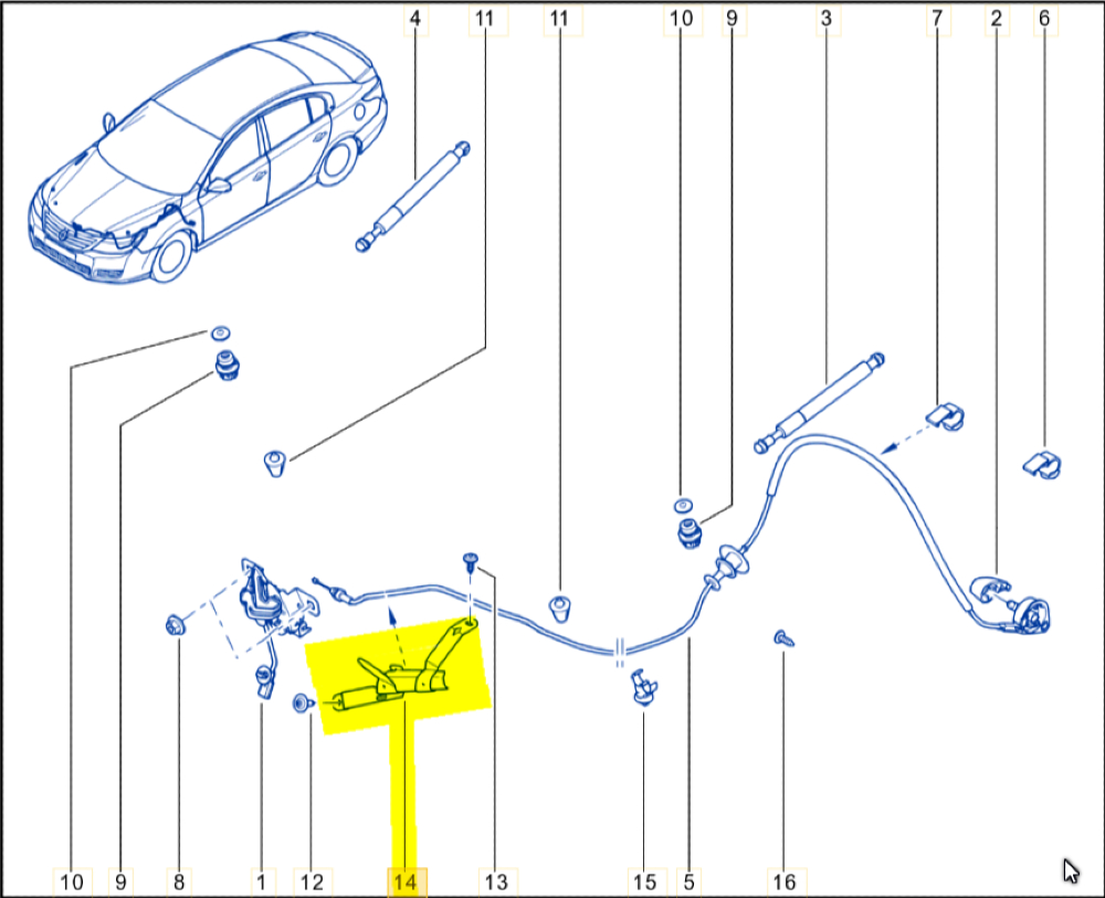 Ön Kaput Kilit Üst