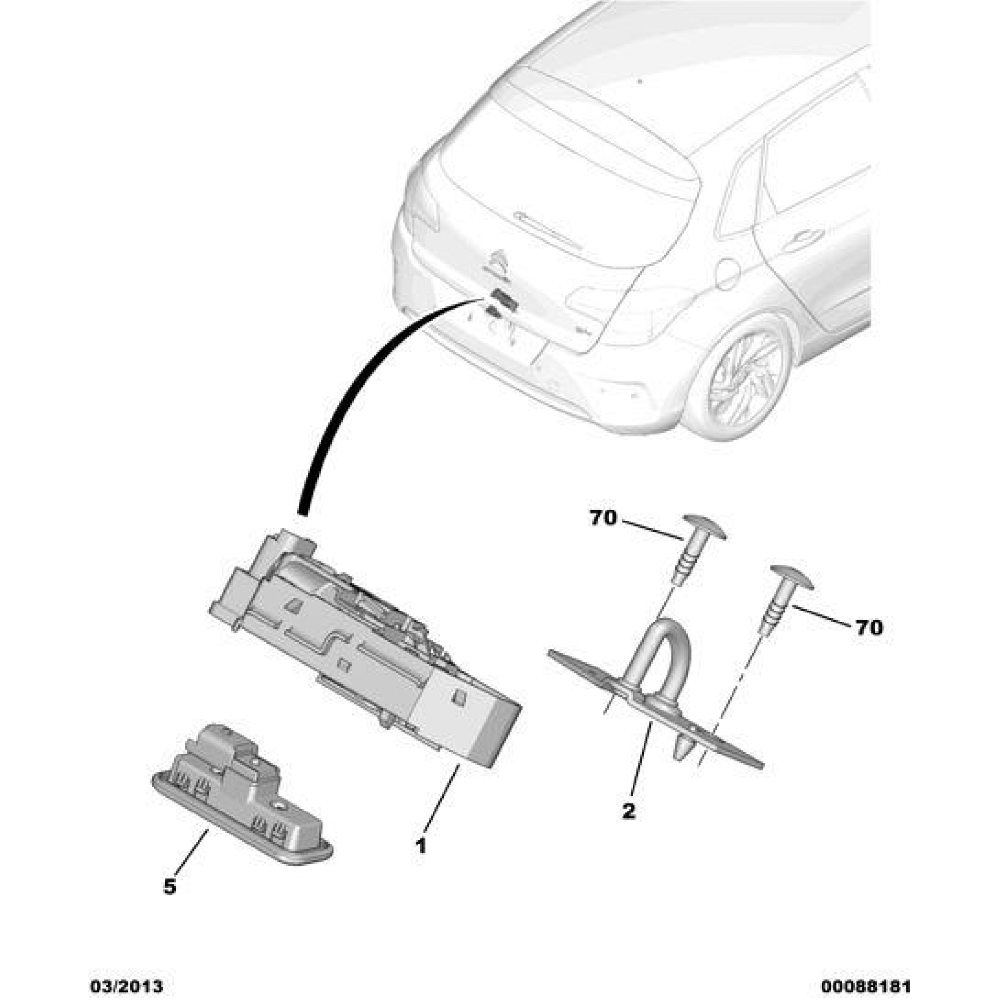 Bagaj Kapağı Kilit Karşılığı
