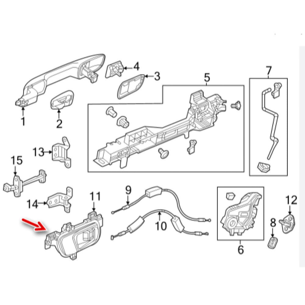 Ön Kapı Kolu İç Açma Sağ