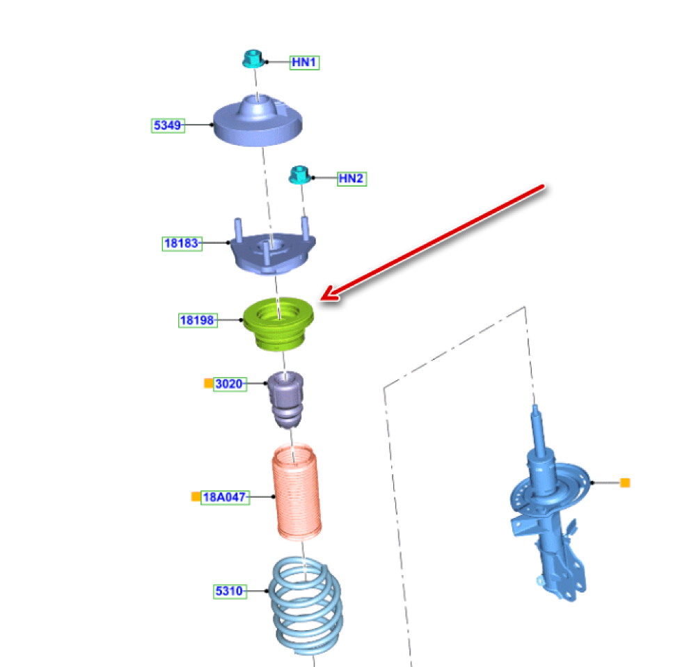 Ön Amortisör Bilya