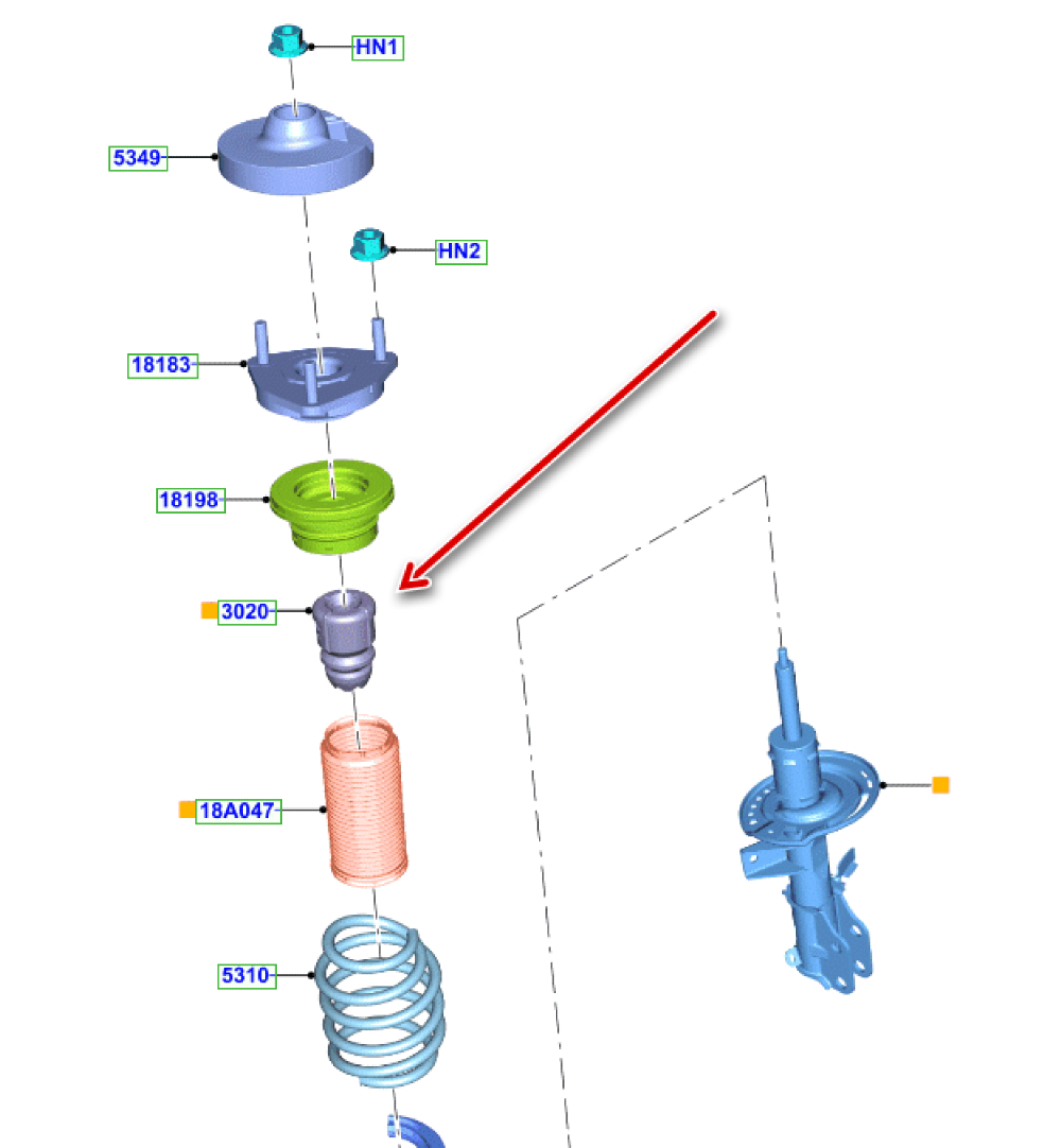 Ön Süspansiyon Takozu