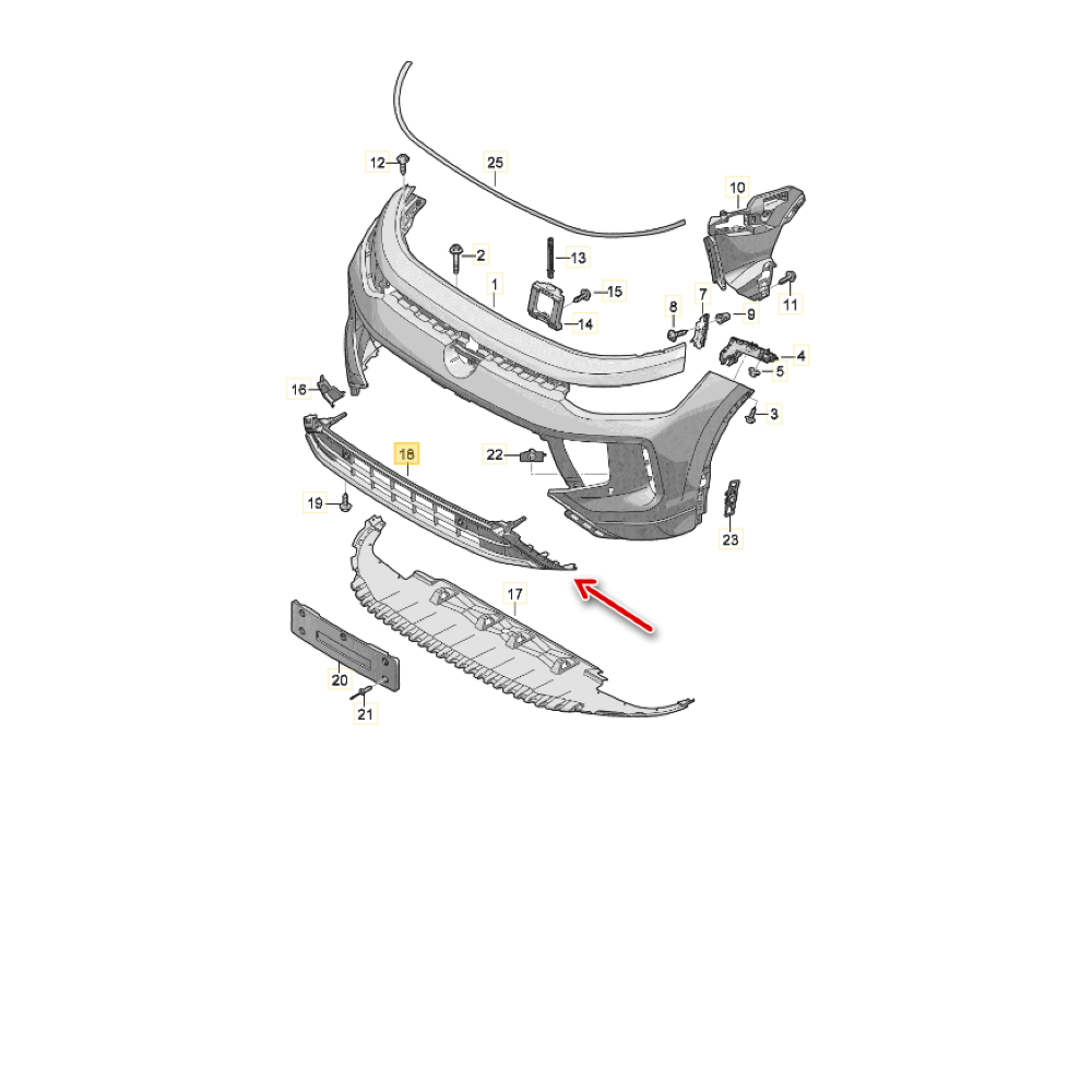 Ön Tampon Orta İzgara