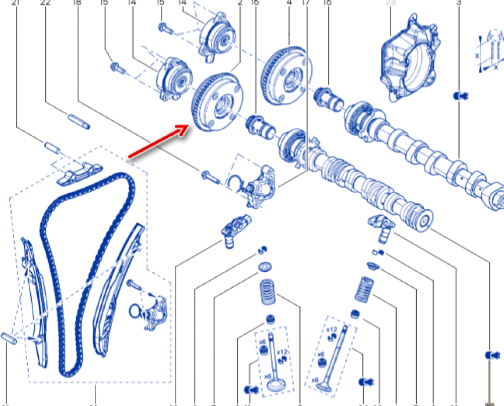 Eksantrik Dişlisi Egzoz
