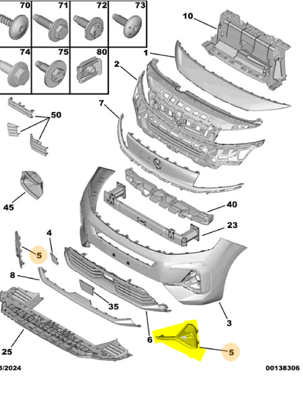 Ön Sol Tampon Sis Kapağı / Bakaliti