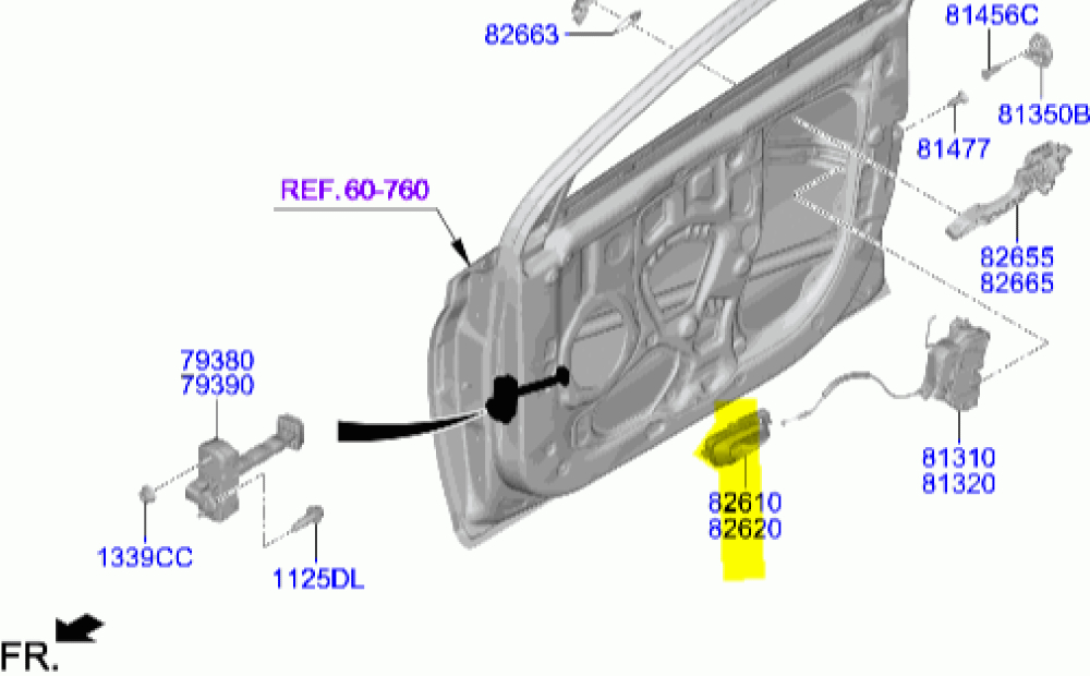 Ön Kapı Kolu İç Açma Sol