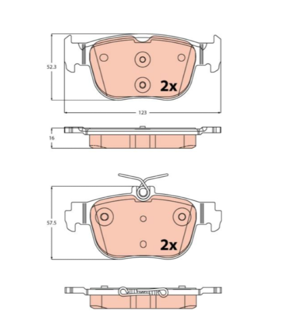Trw-Lucas Arka Fren Balatası GDB2373