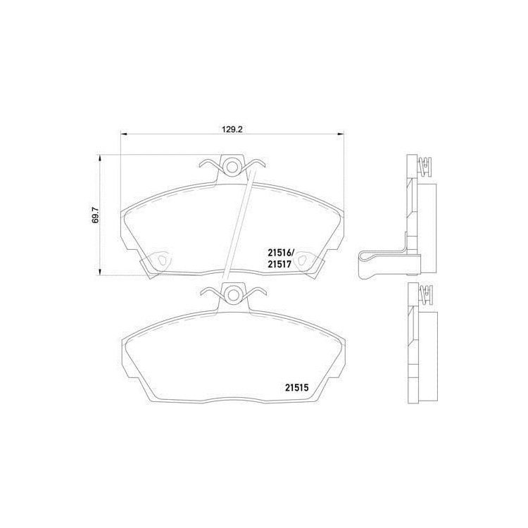 Honda Civic 2004-2006  Nagama Ön Fren Balatası NBPHO001