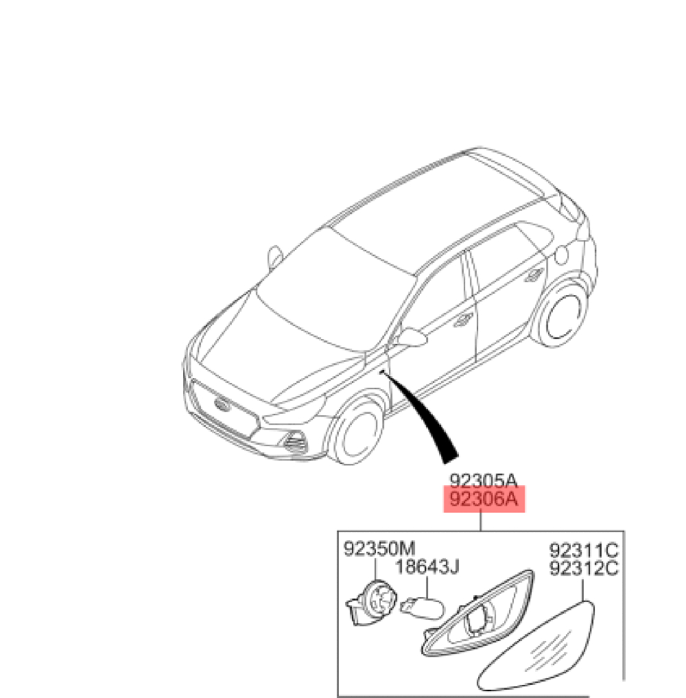 Çamurluk Sinyali Sol