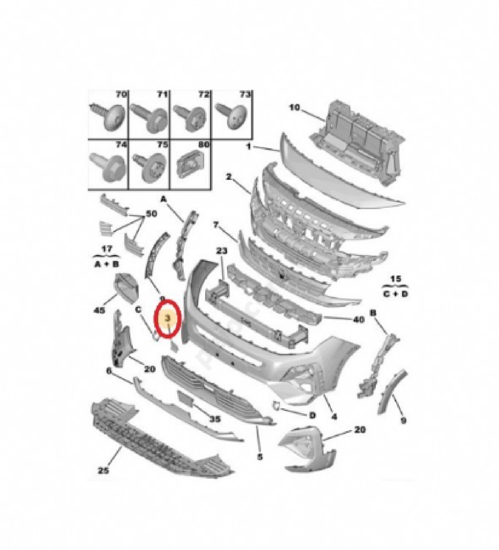 Ön Tampon Çeki Kapağı