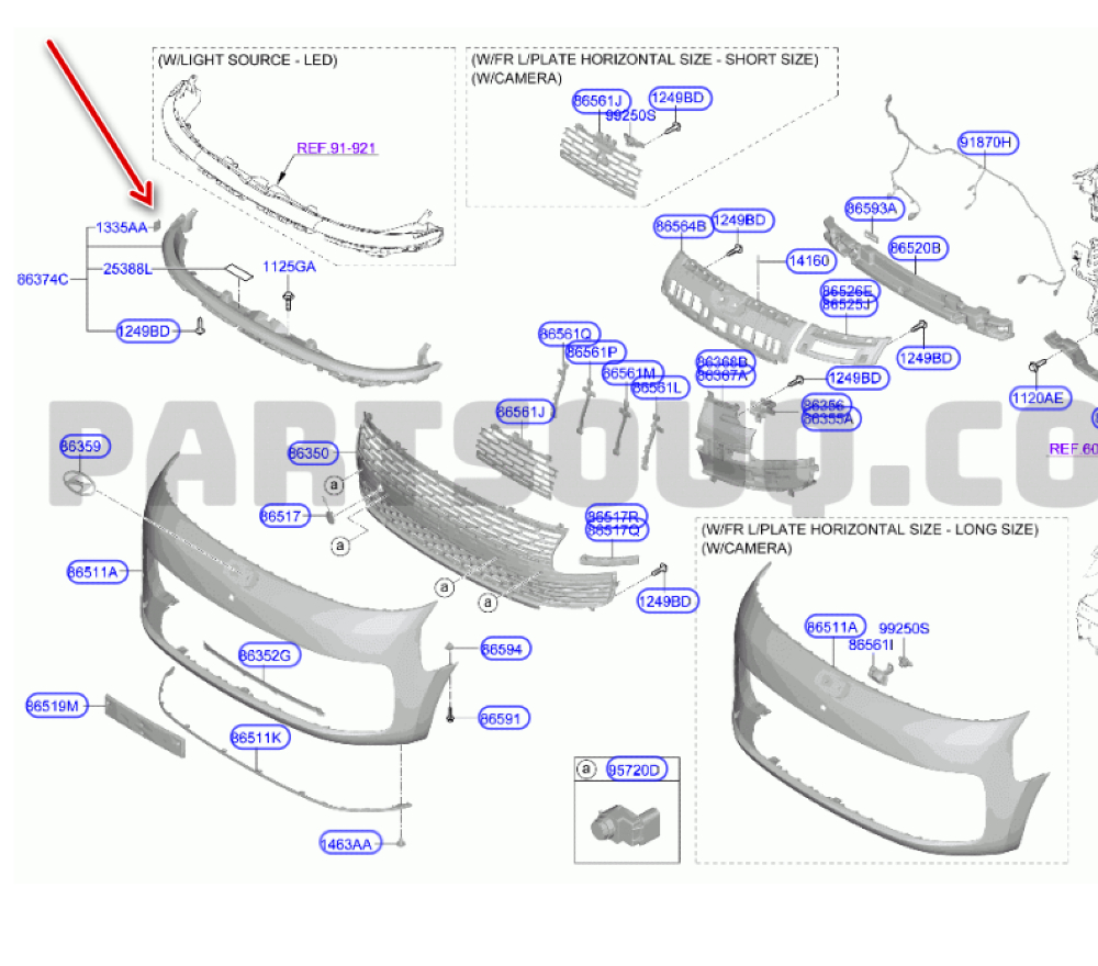 Ön Tampon Çeki Kapağı