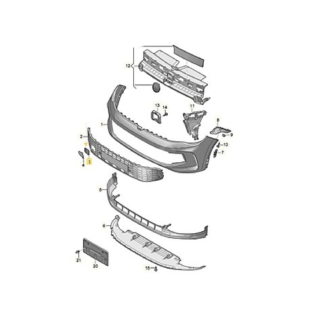 Ön Tampon Çeki Kapağı