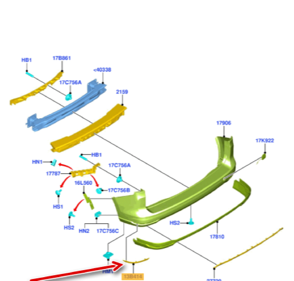 Arka Tampon Reflektörü Sağ