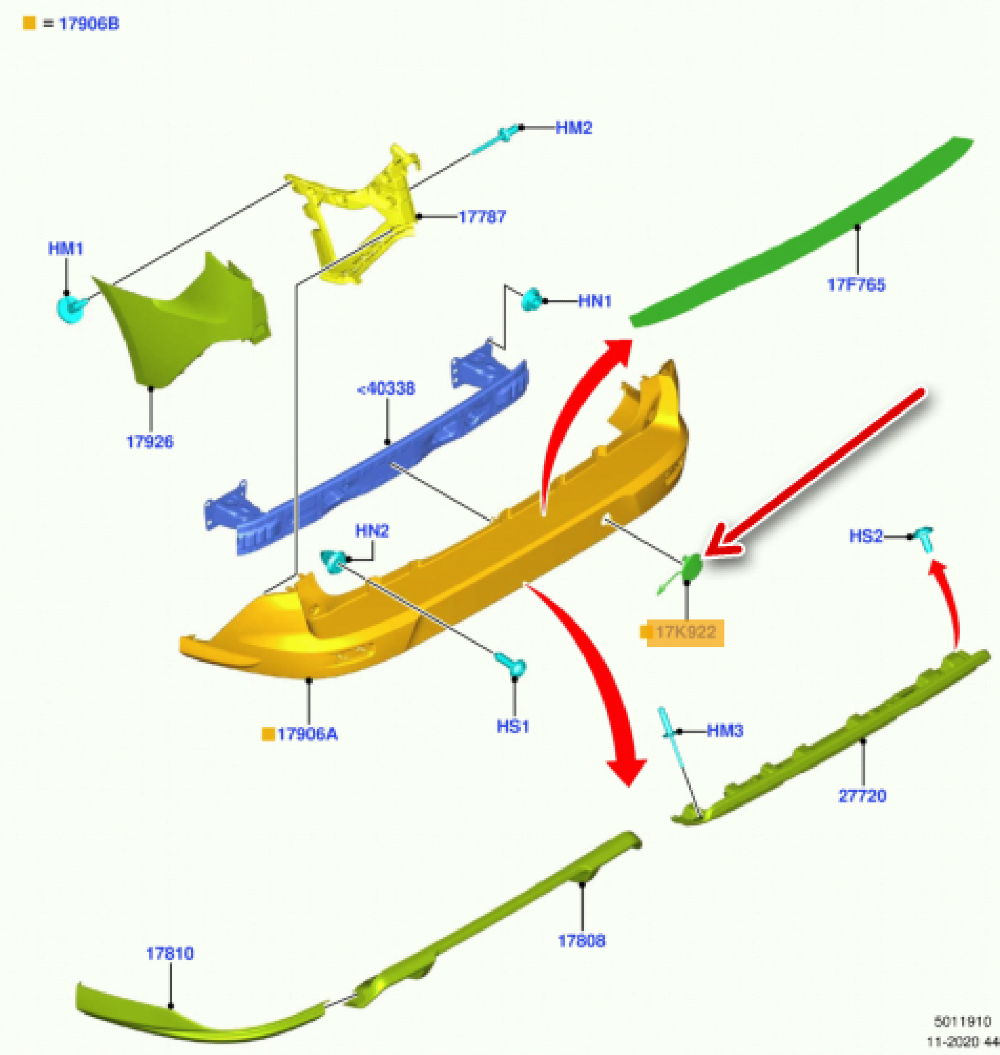 Arka Tampon Çeki Kapağı
