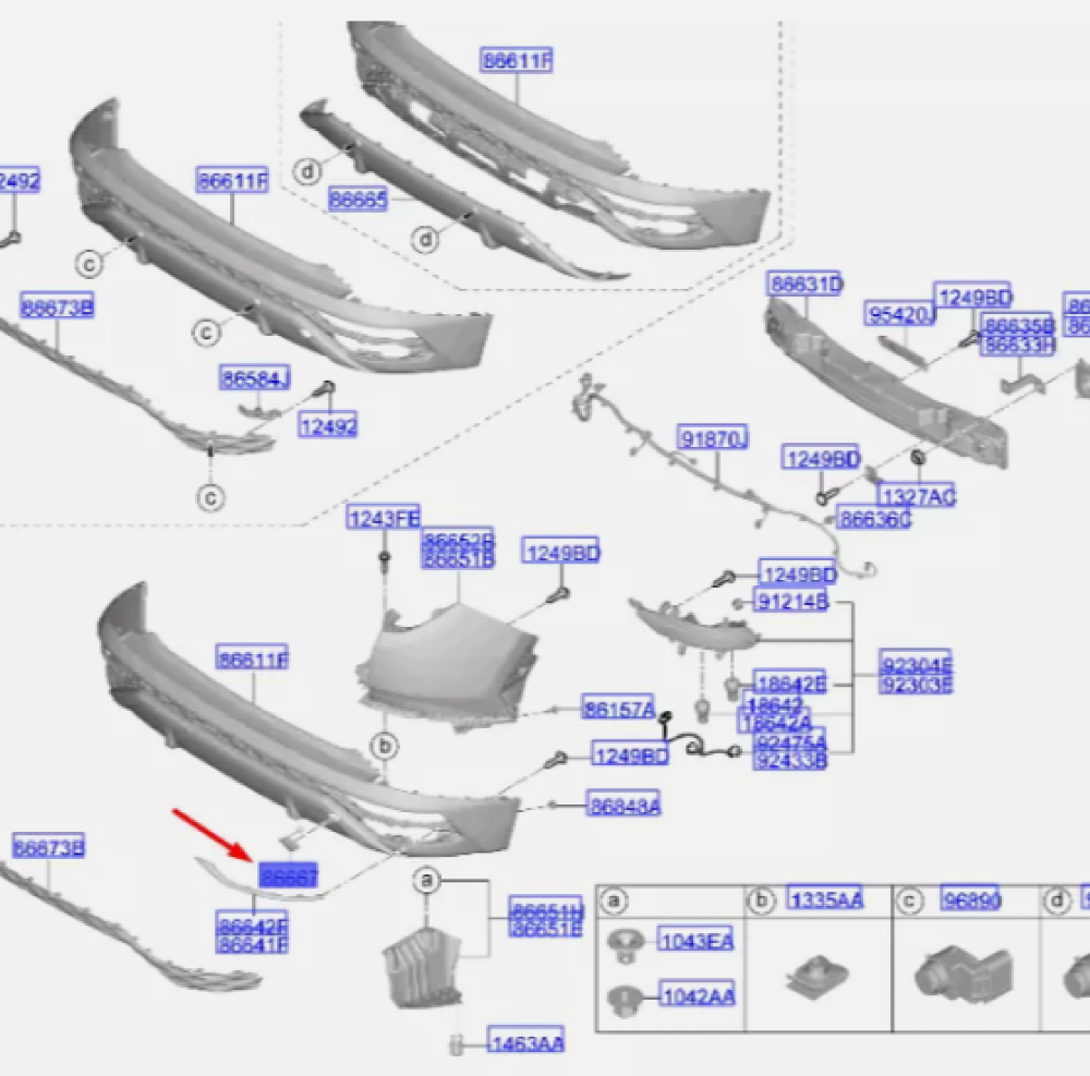 Arka Tampon Çeki Kapağı