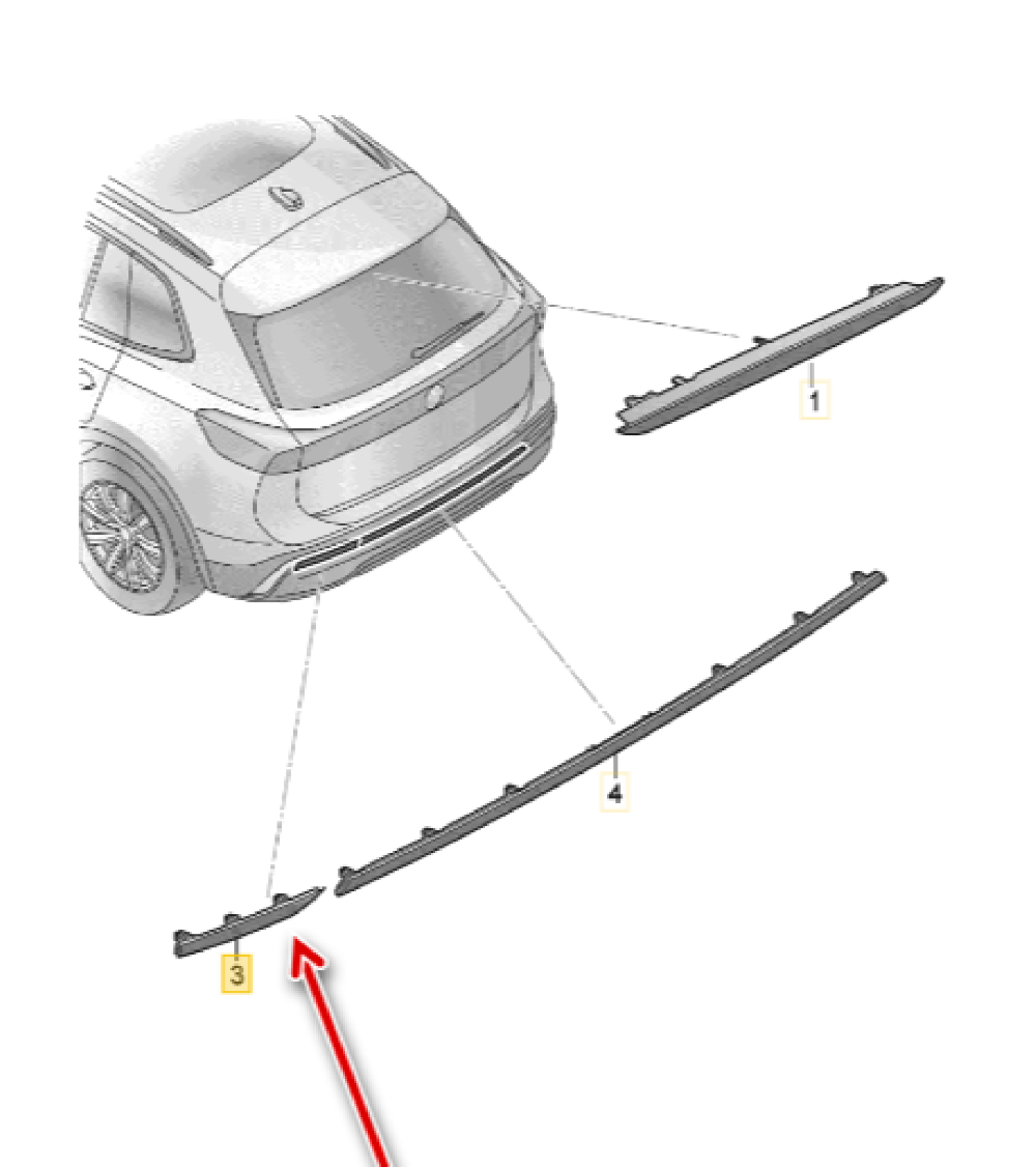 Arka Tampon Reflektörü Sağ
