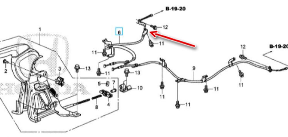 Sağ Arka El Fren Teli
