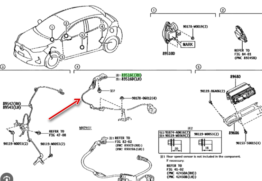 Arka Sağ Abs Kablosu