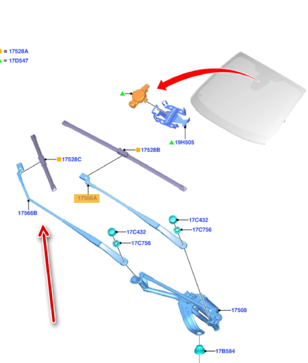 Dış Sağ Silecek Kolu
