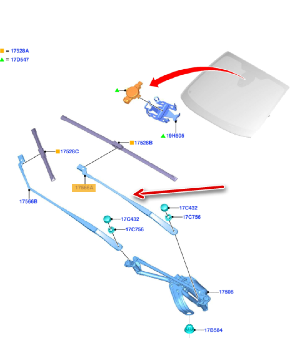 Silecek Kolu Dış Ön Sol