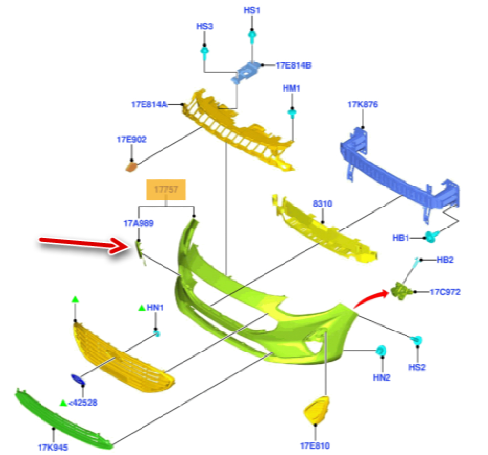 Ön Tampon Çeki Kapağı
